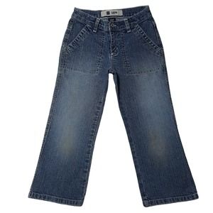 Vintage GAP Kids embroidered denim stretch capris (SLIM)